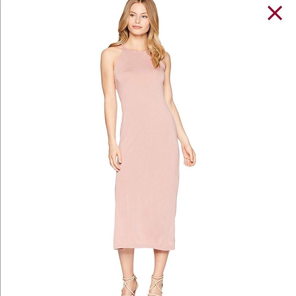 NWT XS Olive & Oak Dusty Pink Midi Dress